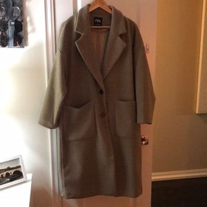 Zara Oversized Coat Size M